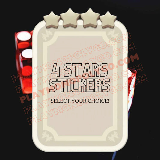 MONOPOLY GO 4 STAR STICKERS